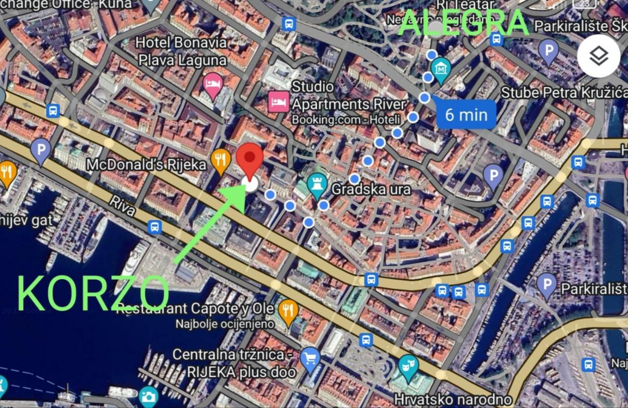 Alegra Apartments Center Rijeka Exteriör bild